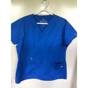 Wonder Wink Seven Flex Women Scrub Shirt Size L.